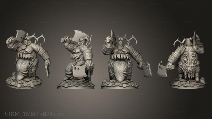 Figurines heroes, monsters and demons (The Dormant God, STKM_15389) 3D models for cnc