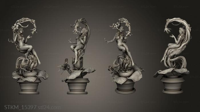 Figurines heroes, monsters and demons (Poison Statue One Branch Lateral, STKM_15397) 3D models for cnc