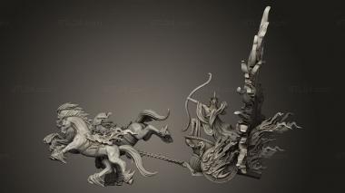 Figurines heroes, monsters and demons (Apollo On Sun Chariot, STKM_15399) 3D models for cnc