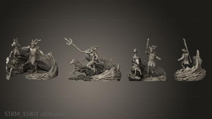 Figurines heroes, monsters and demons (idol fx, STKM_15401) 3D models for cnc
