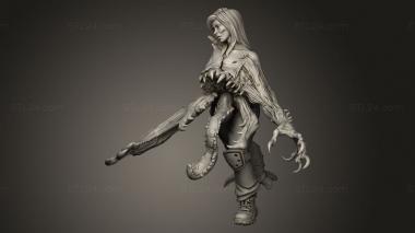 Figurines heroes, monsters and demons (Post Apocalyptic Female Mutant, STKM_15402) 3D models for cnc