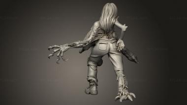 Figurines heroes, monsters and demons (Post Apocalyptic Female Mutant, STKM_15402) 3D models for cnc