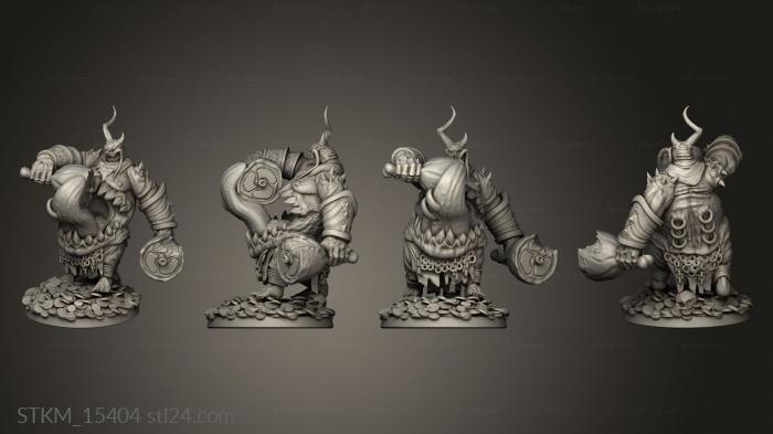 Figurines heroes, monsters and demons (The Dormant God ulgence, STKM_15404) 3D models for cnc