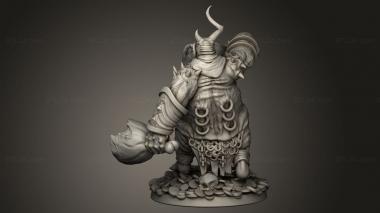 Figurines heroes, monsters and demons (The Dormant God ulgence, STKM_15404) 3D models for cnc