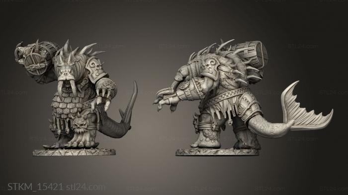 Figurines heroes, monsters and demons (frostburn Horrors Tooth and Tusk Odoben, STKM_15421) 3D models for cnc