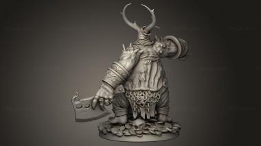 Figurines heroes, monsters and demons (The Dormant God ulgence, STKM_15422) 3D models for cnc