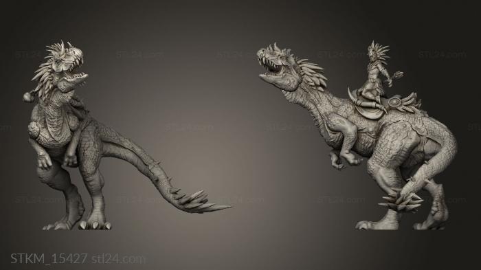 Figurines heroes, monsters and demons (Primeval clash core box Allosaurus, STKM_15427) 3D models for cnc