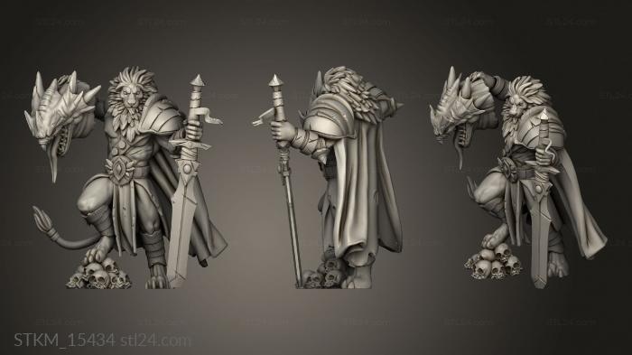 Figurines heroes, monsters and demons (Pristinus Silvermane, STKM_15434) 3D models for cnc