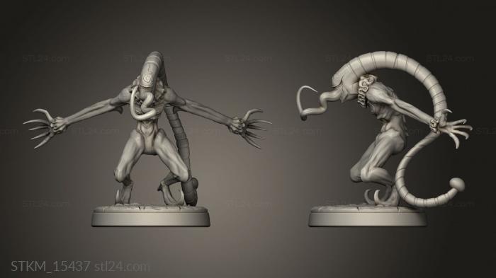 Figurines heroes, monsters and demons (The Dormant God Insanity, STKM_15437) 3D models for cnc