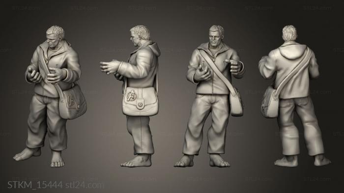 Figurines heroes, monsters and demons (Professor Hulk bag, STKM_15444) 3D models for cnc