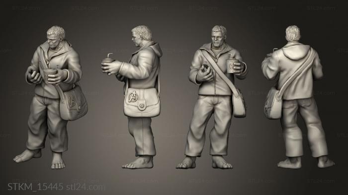 Figurines heroes, monsters and demons (Professor Hulk bag, STKM_15445) 3D models for cnc