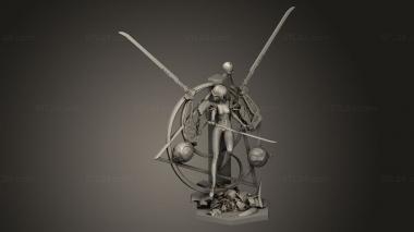 Figurines heroes, monsters and demons (Project Code Snow to, STKM_15447) 3D models for cnc