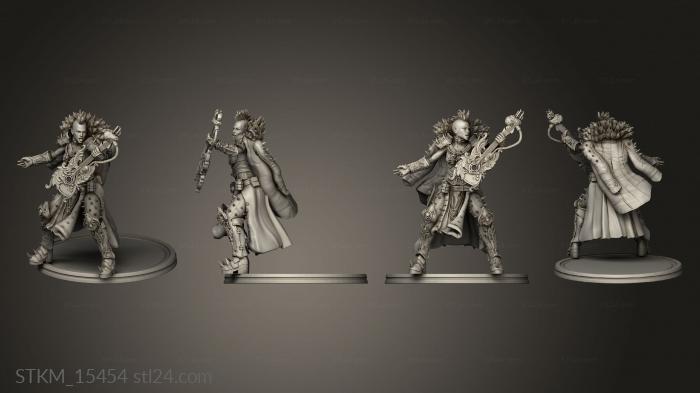Figurines heroes, monsters and demons (Punk Zealot Shaved Side, STKM_15454) 3D models for cnc