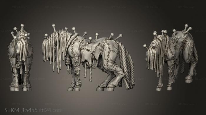 Статуэтки герои, монстры и демоны (Кукольный спектакль Лошадь, STKM_15455) 3D модель для ЧПУ станка