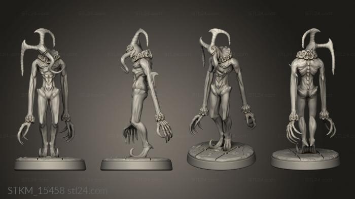 Figurines heroes, monsters and demons (The Dormant God Insanity, STKM_15458) 3D models for cnc