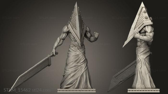 Figurines heroes, monsters and demons (pyramid, STKM_15462) 3D models for cnc