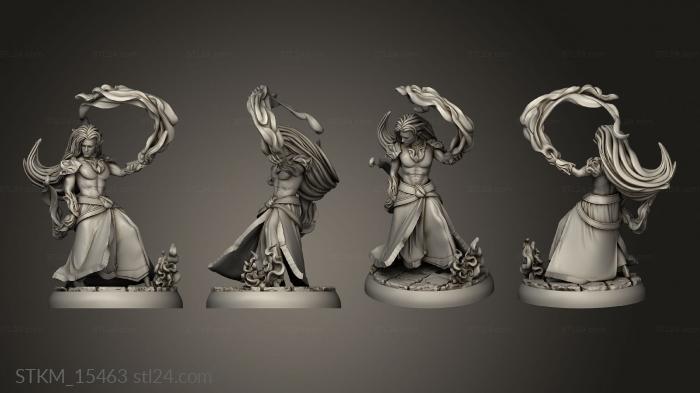 Figurines heroes, monsters and demons (pyriel flamewave, STKM_15463) 3D models for cnc