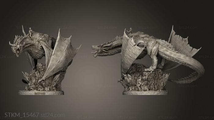 Figurines heroes, monsters and demons (Queen Dragons Queen Of Neck, STKM_15467) 3D models for cnc