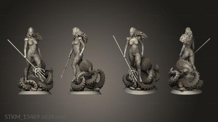 Figurines heroes, monsters and demons (Queen Mera Gabriel Franzoni, STKM_15469) 3D models for cnc