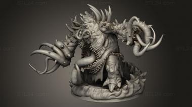 Figurines heroes, monsters and demons (The Dormant God ulgence, STKM_15475) 3D models for cnc