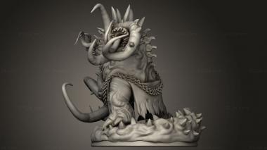 Figurines heroes, monsters and demons (The Dormant God ulgence, STKM_15475) 3D models for cnc