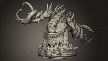 Figurines heroes, monsters and demons (The Dormant God ulgence, STKM_15475) 3D models for cnc