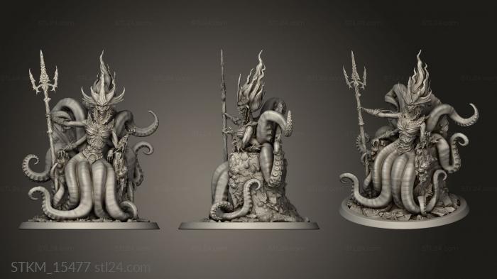 Figurines heroes, monsters and demons (Queen the Sea Of, STKM_15477) 3D models for cnc