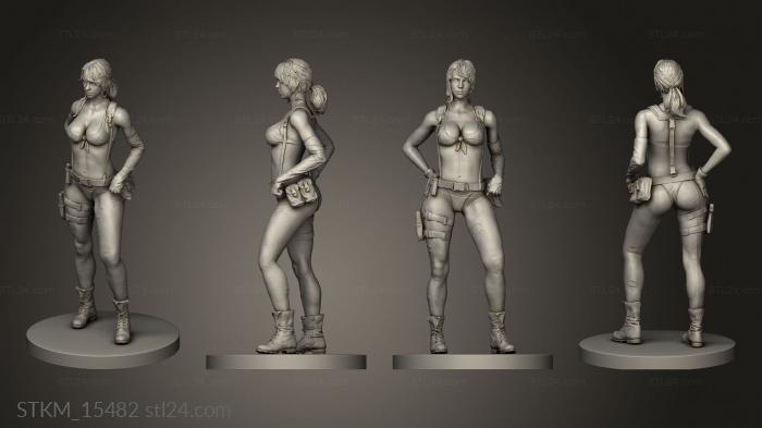 Figurines heroes, monsters and demons (Quiet METAL GEAR THE PHANTOM PAIN, STKM_15482) 3D models for cnc