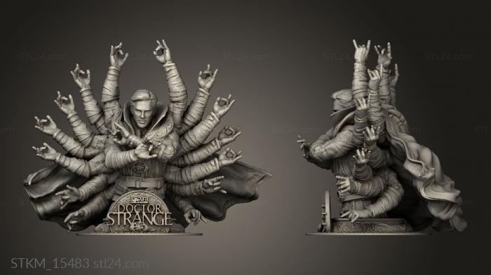 Figurines heroes, monsters and demons (Strange Dr Ref, STKM_15483) 3D models for cnc