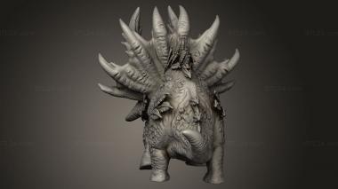 Figurines heroes, monsters and demons (TRICERATOPS, STKM_15486) 3D models for cnc