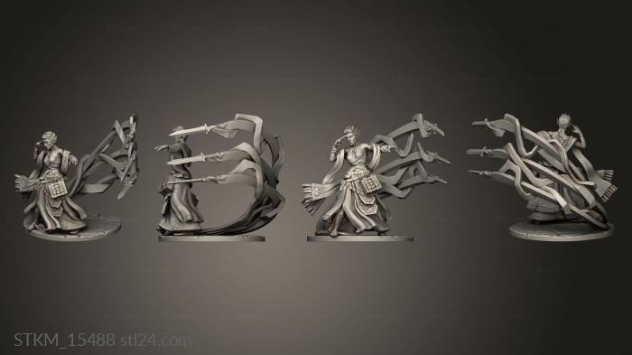 Статуэтки герои, монстры и демоны (Эпоха Танцора Запрещенного Волшебного Меча, STKM_15488) 3D модель для ЧПУ станка