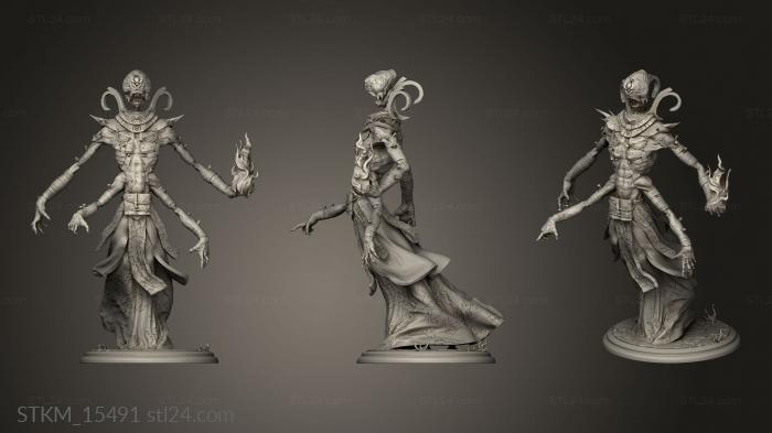 Figurines heroes, monsters and demons (Forbidden Magic Weave Guardian Era, STKM_15491) 3D models for cnc