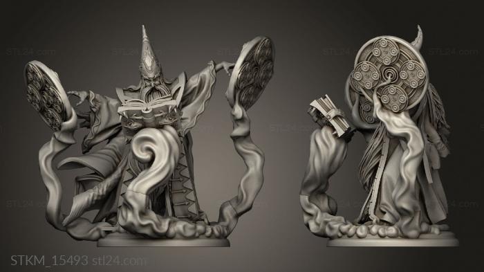 Figurines heroes, monsters and demons (Forbidden Magic Wizard Era, STKM_15493) 3D models for cnc