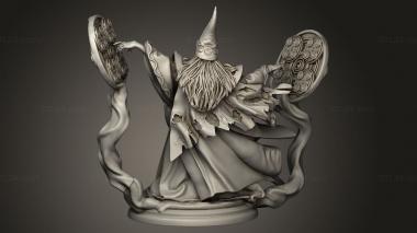 Figurines heroes, monsters and demons (Forbidden Magic Wizard Era, STKM_15493) 3D models for cnc