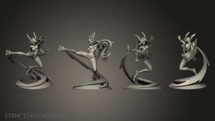 Статуэтки герои, монстры и демоны (Герой-Кролик Мирко, STKM_15495) 3D модель для ЧПУ станка