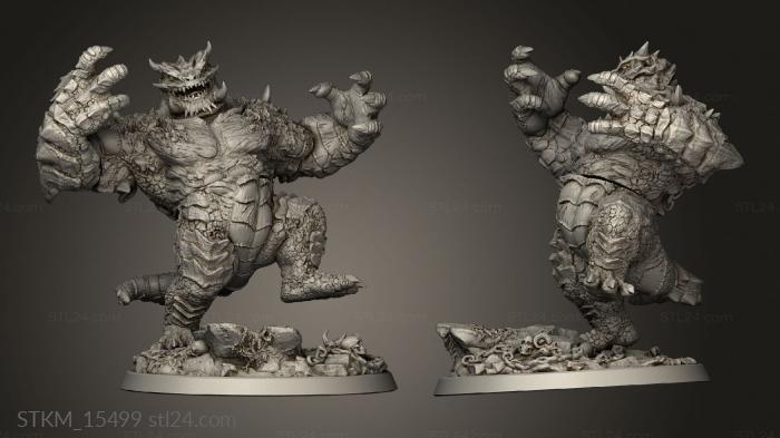 Figurines heroes, monsters and demons (Nightmares the Abyss Hezrou, STKM_15499) 3D models for cnc