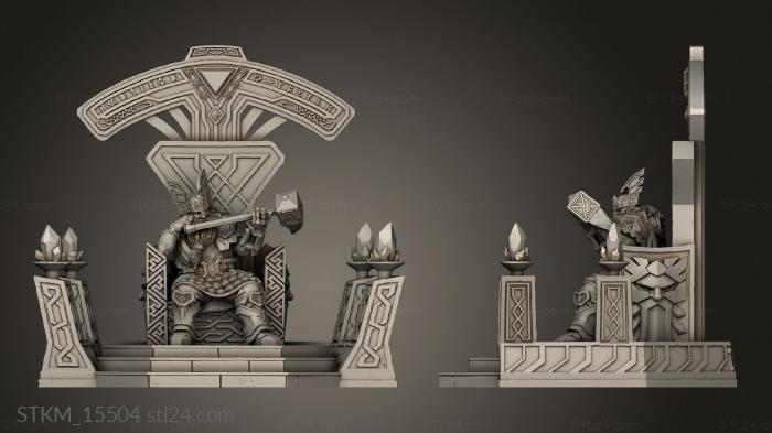 Figurines heroes, monsters and demons (Fantasy Journey to Nidavellir Tortadur Clan Broker Axe, STKM_15504) 3D models for cnc