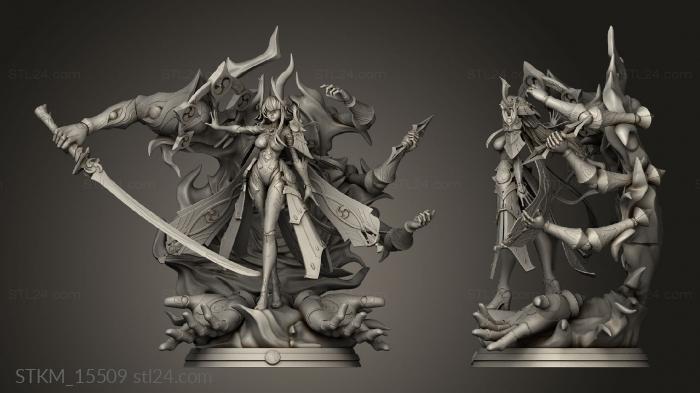 Figurines heroes, monsters and demons (Raiden shogun boss, STKM_15509) 3D models for cnc