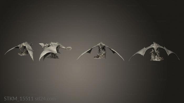 Figurines heroes, monsters and demons (ramphodon RIDERS wing, STKM_15511) 3D models for cnc