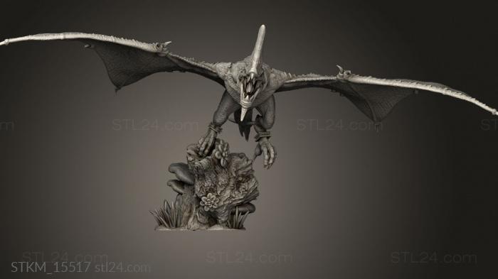 Figurines heroes, monsters and demons (ramphodon RIDERS wing, STKM_15517) 3D models for cnc