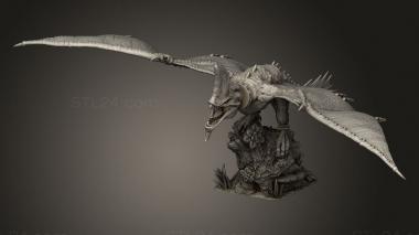 Figurines heroes, monsters and demons (ramphodon RIDERS wing, STKM_15517) 3D models for cnc