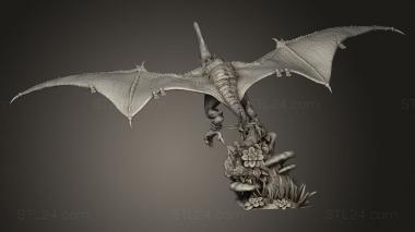 Figurines heroes, monsters and demons (ramphodon RIDERS wing, STKM_15517) 3D models for cnc