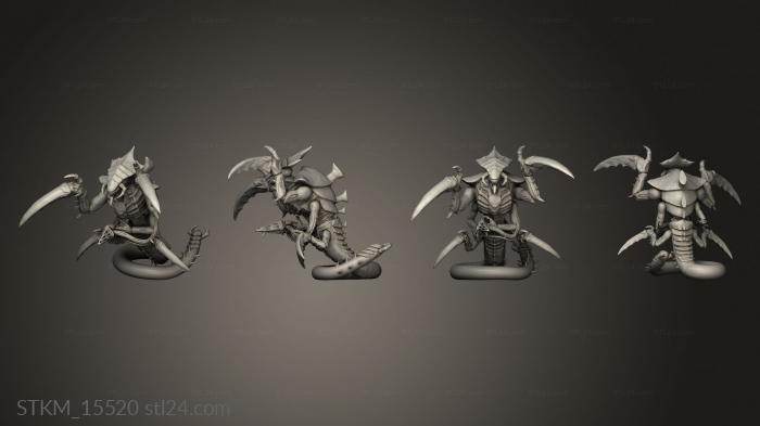 Figurines heroes, monsters and demons (Ravener, STKM_15520) 3D models for cnc