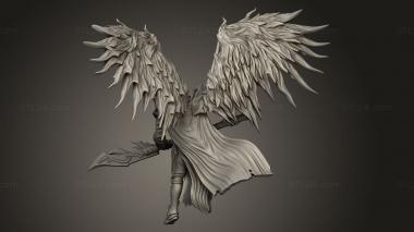 Figurines heroes, monsters and demons (Sicorra Aasimar Paladin Wings, STKM_15528) 3D models for cnc