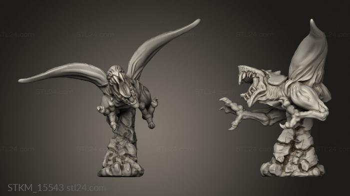 Figurines heroes, monsters and demons (Ravenshold Witch Abyssal Chicken, STKM_15543) 3D models for cnc