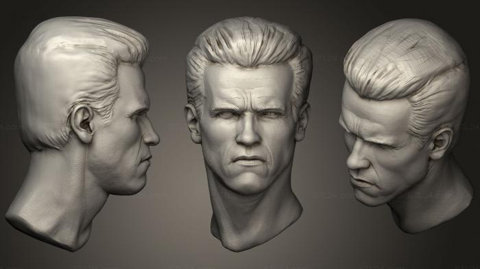 The head of the sculpture use Zbrush