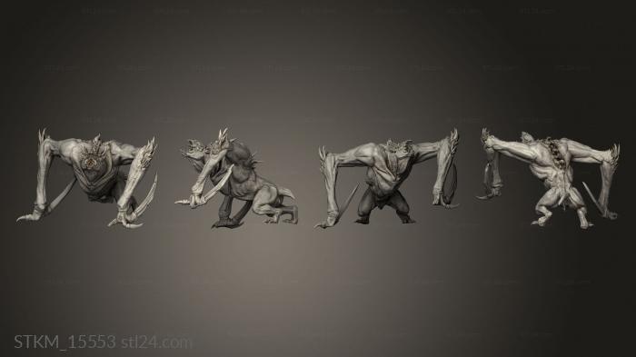 Figurines heroes, monsters and demons (Immortalis Cling Bats Bat Scream, STKM_15553) 3D models for cnc