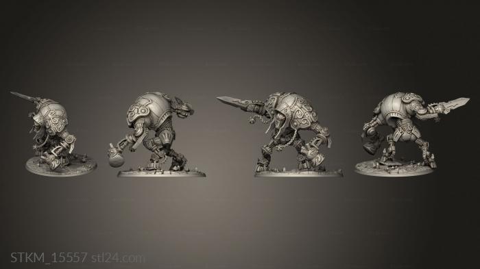 Figurines heroes, monsters and demons (Golem Simulacra Heroes War Golem, STKM_15557) 3D models for cnc