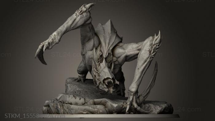 Figurines heroes, monsters and demons (Immortalis Cling Bats Bat Strike, STKM_15558) 3D models for cnc