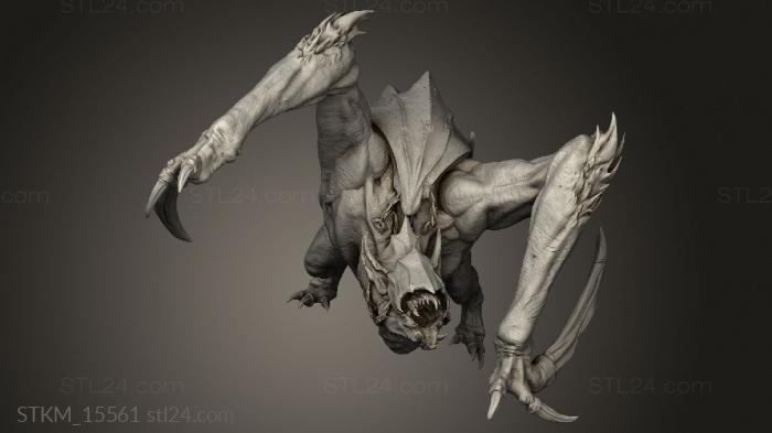 Figurines heroes, monsters and demons (Immortalis Cling Bats Bat Strike, STKM_15561) 3D models for cnc